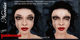 See more ideas about female vampire, vampire, vampire art. Second Life Marketplace Subdermal Narcisa Female Vampire Skin 8 Pack Makeup 2