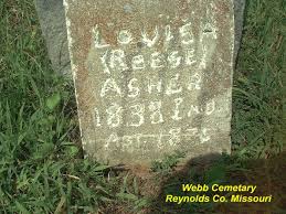 Elouisa H “Louisa” Reese Asher (1838-1875)