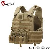 Nij Level 4 Bulletproof Military Personal Protective Body Armor Plate  Carrier Vest