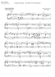 Sinatra included the song on his 1964 album it might as well be swing, accompanied by count basie. Frank Sinatra Fly Me To The Moon Sheet Music Pdf Free Score Download