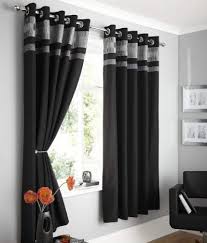 Black And Silver Striped Curtains Sightly Black Curtains Ikuzo Curtain Black Curtains Curtains Living Room Curtains