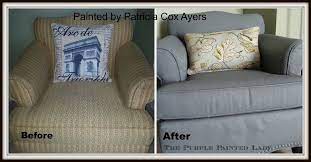 Using Chalk Paint To Paint Your Couch Or Wing Back Chair Fabric Or Leather Painting Fabric Furniture Paint Upholstery Chalk Paint Fabric