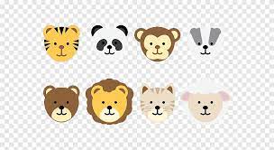 Kuesioner praskrining untuk bayi 9 bulan 1. Kepala Hewan Kartun Lucu Singa Monyet Png Pngegg
