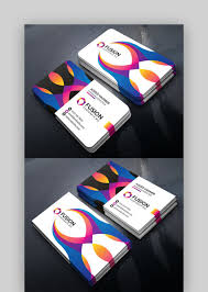 Abstract professional and designer business card template or vis. Best Free Colorful Business Card Template Designs For 2021