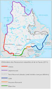 Map of montreal and the junction of the st. The Borders Between Quebec And Newfoundland Labrador James Bowden S Blog