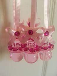 10 Pink Pacifier Necklaces With Rhinestones Don T Say Baby Baby Shower Game Favor By Cute Baby Shower Necklace Baby Shower Souvenirs Baby Shower Decorations