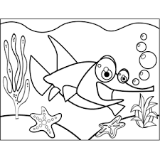 Coloring pages plants vs zombies get it now! Excited Swordfish Coloring Page