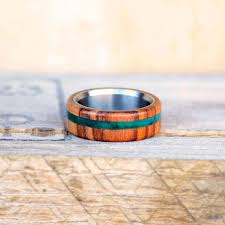 Men S Ring Yucatan Rosewood Green Jade Inlay Offset Engagement Ring Buying Guide Jade Wedding Mens Wedding Bands