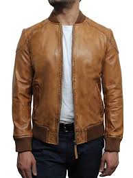 Mens Lamb Skin Tan Varsity Leather Jacket Designer Style 4xl Amazon Co Uk Clothing Leather Jacket Men Leather Jacket Jackets