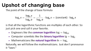 Home›math›algebra›logarithm› logarithm change of base. Lesson 14 Derivatives Of Logarithmic And Exponential Functions Slid