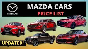 See dealer for complete details. Mazda Cars Price List In Philippines Brand New And Second Hand 2020 Updated Youtube