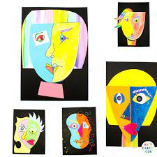 You'll be set up with a single picasso face at the bottom which can match up with some in the group above. Picasso Faces Easy Art For Kids Arty Crafty Kids