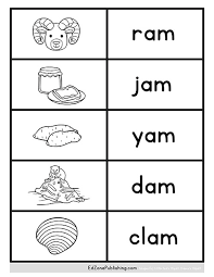 Word games are an entertaining way to learn. Am Word Family Worksheets Kindergarten Mom