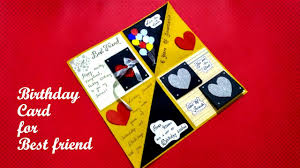 Sending a birthday card with general message can help you to make the relationship better. Beautiful Birthday Card For Best Friend Diy Card For Best Friend How To Make Birthday Card I Youtube