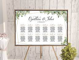 Custom Wedding Seating Chart Free Wedding Seating Charts