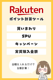 楽天ポイント計算ツール 楽天 ポイント 金融リテラシー 楽天