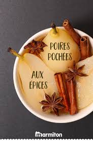 Poires Pochees Aux Epices Recette Poires Pochees Poire Recette Recette