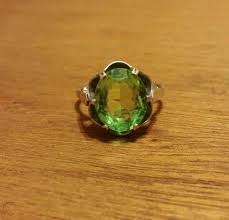 Learn about the potential risks. Vaseline Uranium Glass Sterling Ring By Sarah Coventry 1783953392