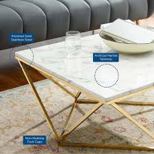 Discover prices, catalogues and new features. Vertex Gold Metal Stainless Steel Coffee Table Contemporary Modern Furniture Modway