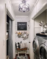19 Best Black And White Buffalo Plaid Home Decor Ideas Of Life And Lisa Stylish Laundry Room Laundry Room Organization Storage Laundry Room Pictures