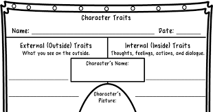 Character Traits Worksheet Pdf Character Trait Worksheets Character Trait Biology Worksheet
