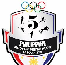 Modern pentathlon pictogram color logo icon. Philippine Modern Pentathlon Association