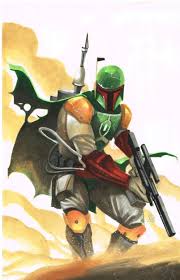 Boba Fett Silas In Byron Hamm S Star Wars Comic Art Gallery Room Star Wars Art Star Wars Artwork Star Wars Poster