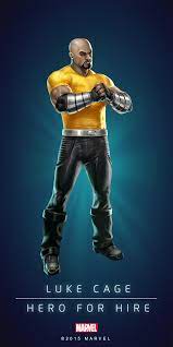 Luke Cage Fan Art Luke Cage Hero For Hire In Marvel S Puzzle Quest By Amadeus Cho The 5 Marvel Comic Character Marvel Superheroes Marvel Puzzle