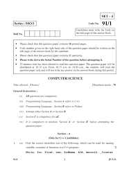 Cbse computer science with python, class 12, sample question paper created by Cbse 2015 Computer Science Question Paper For Class 12