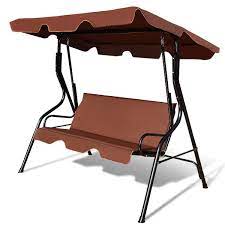 Swing canopies in a large range of styles, sizes and colours. Tangkula 3 Seater Canopy Swing Glider Hammock Garden Backyard Porch Cushioned Steel Frame Swing Coffee Patio Furniture Accessories Patio Lawn Garden Rapidinfrastruktur Com