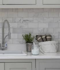 A marble hexagon tile countertop makes a stylish first impression in this swedish kitchen featured on fantastic frank. Long Island Honed Marble Metro The Stone Tile Warehouse