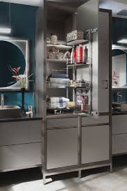 Passage Hammered Stainless Steel Vanity By Woodmode Bathroom Storage Solutions Clever Kitchen Storage Cabinet Storage Solutions