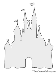 Disney Castle Stencil Disney Castle Silhouette Disney Castle Outline Disney Decor