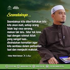 Surau ar rayyan indera mahkota 15 instagram posts. Ustaz Wadi Annuar Seandainya Kita Tahu Admin Facebook