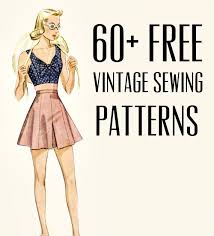 Our free knitting patterns for beginners includes simple scarves , free hat patterns as well as great options for how to knit your first jumper. Free Vintage Sewing Patterns Va Voom Vintage Vintage Fashion Hair Tutorials And Diy Style