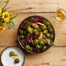 Warmed Spiced Olives Recipe Olive Recipes Vegetarian Appetizers Healthy Thanksgiving Recipes