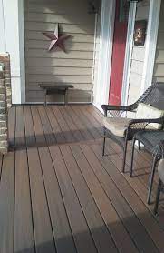 For a smoother texture, use a brush or thinner nap roller (i.e. 20 Amazing Front Porch Ideas You Must Try In 2018 Concrete Patio Patio Flooring Wooden Porch