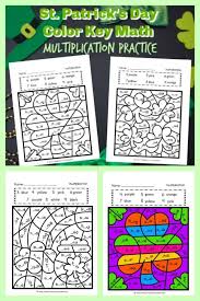 These color codes can change the color of the background, text, and tables on a web page. St Patrick S Day Color Key Multiplication The Curriculum Corner 123