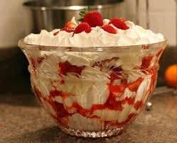 1 Yellow Cake Mix 1 6 Oz Pkg Instant Vanilla Pudding 1 Lg Can Crushed Pineapple Drained 2 10 Oz Pkgs Frozen Angel Food Trifle Desserts Trifle Recipe