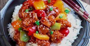 Poulet Aigre Doux Poivrons Et Ananas Le Tout A La Mijoteuse Pour Un Repas Des Plus Satisfaisants Food Recipes Sweet N Sour Chicken