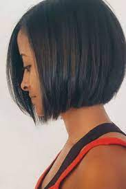 Carre Et Raie Sur Le Cote Short Hair Tutorial Modern Bob Haircut Short Bob Hairstyles