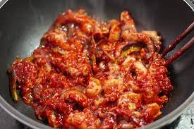 Jukkumi Bokkem Spicy Stir Fried Small Octopus Octopus Recipes Spicy Recipes Asian Recipes