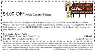Everglades Safari Park In Miami Florida Get Savings Coupon