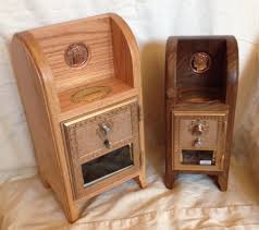 Handcrafted Post Office Coin Banks With Vintage Post Office Box Doors Wood Projects Old Post Office Woodworking Projects