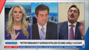 Like trump, lindell was banned from twitter for. Watch Newsmax Anchor Walk Off Set During Mypillow Ceo Interview Cnn Video