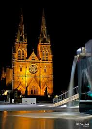 Cathedral At Night Cathedral Australia Travel Place Of Worship