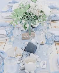 Dusty Blue Wedding Table Decor And Place Setting Wedding Table Decorations Blue Blue Wedding Decorations Summer Wedding Decorations