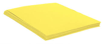 chart paper int yellow 270g 50x70 97253