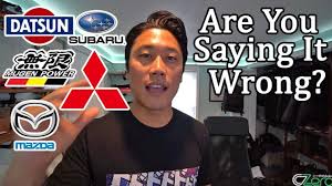 How To Pronounce Japanese Car Brand Names Say Mitsubishi Subaru Toyota Correctly Youtube