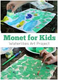 Teach Your Preschooler About The Artistic Masters Like Claude Monet With Simplified Painting Ideas Fo Preschool Art Projects Montessori Art Painting For Kids